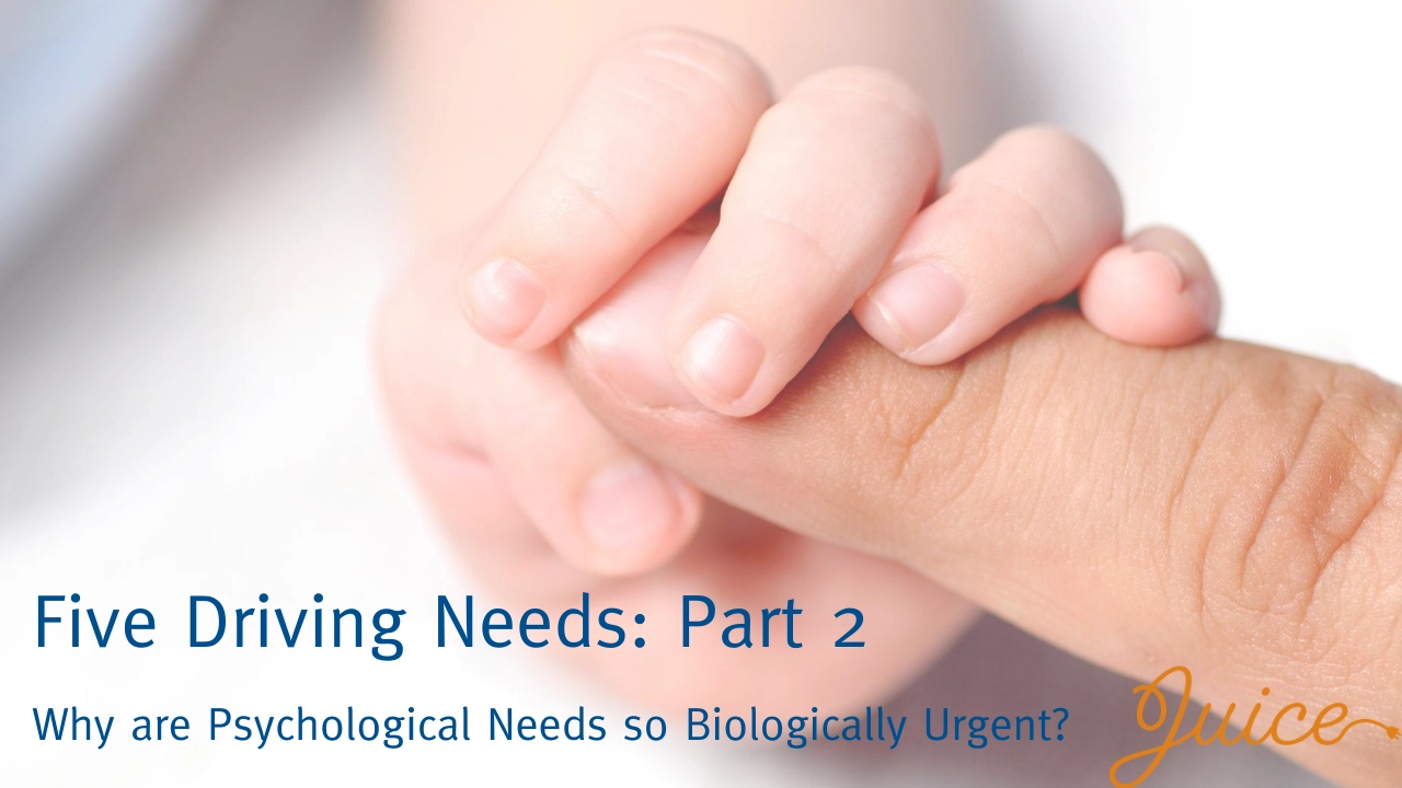 Why Are Psychological Needs So Biologically Urgent?